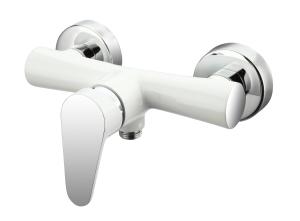 China Brass Wall Mounted Shower Mixer Faucet Single Lever Corrosion Resistance wholesale