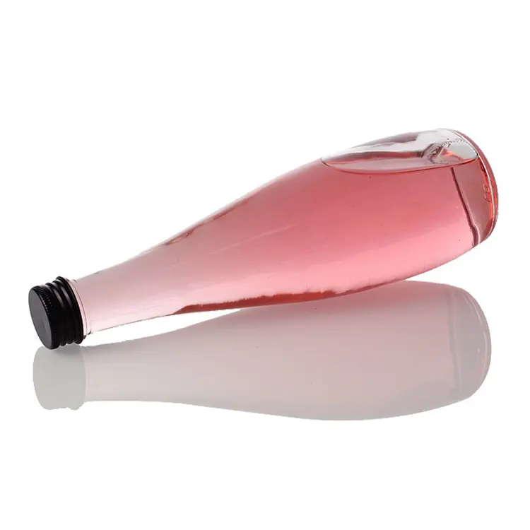 Decal Surface High Flint Water Glass Bottle 330ml 500ml 750ml for Cosmetics Packaging