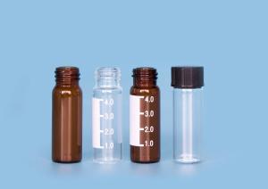 China Laboratories Liquid Cylinder 16mm ND13 Glass Screw Top Vials wholesale