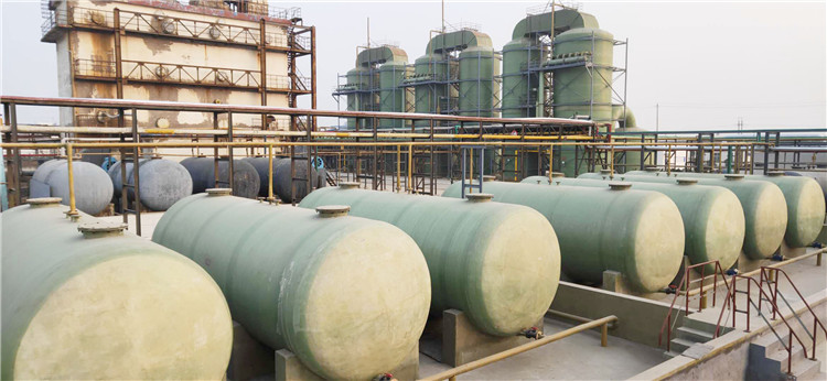 Water Pre Treatment Horizontal Cylindrical Tank Frp 1400mm*2510mm