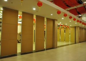 China Plywood Vinyl Office Hanging Partition System Folding Walls For Hotel wholesale