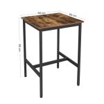 Square Bar Table for Sale, Industrial Style Bar Table, Kitchen Furniture, Dining