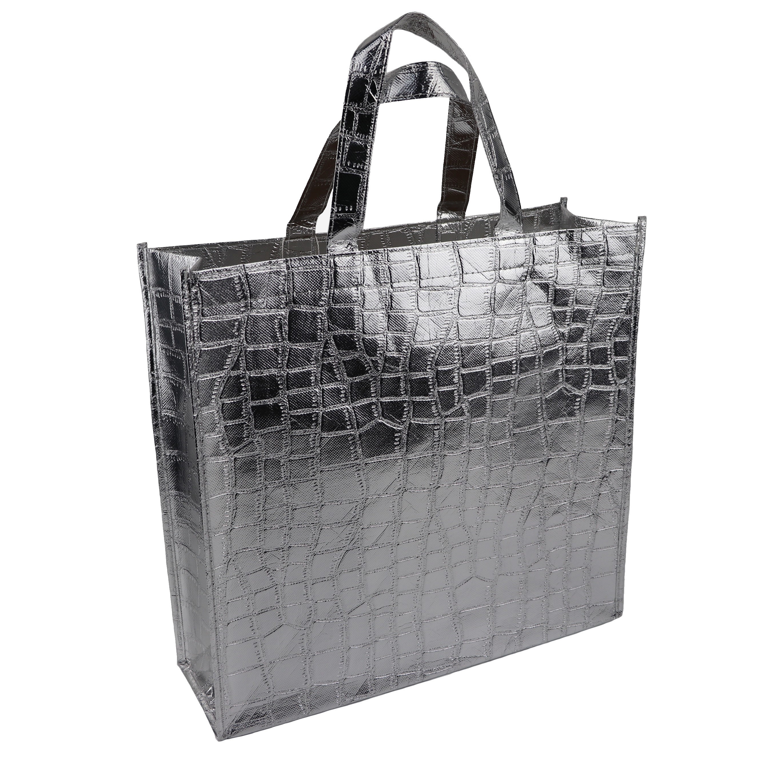 Metallic Non Woven Gift Bags , Laminated Non Woven Polypropylene Bags Fashonable