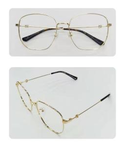 China optical glass , Metal ,Gold+Black,optical frame,eyewear full frame wholesale