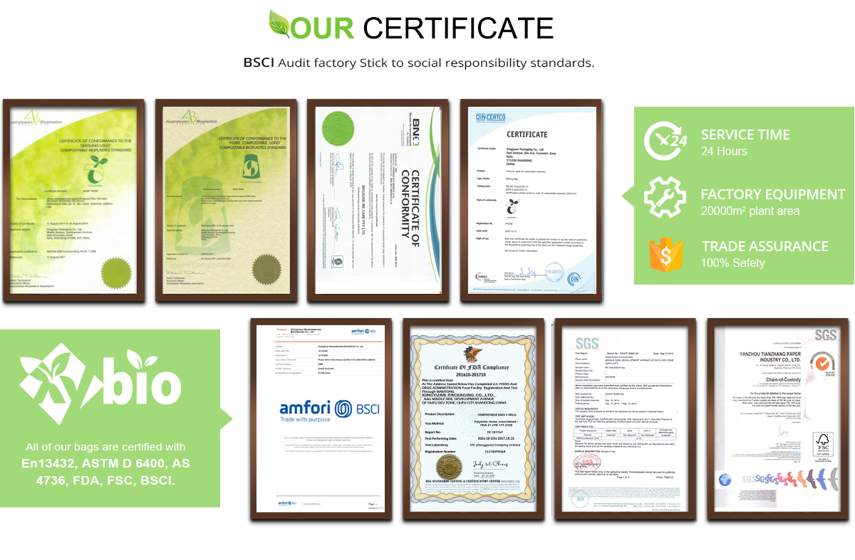 Antiwear Recyclable Poly Mailer Plastic Shipping Bags Ultralight Cornstarch Material