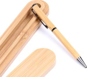 China Environmentally friendly pen bamboo advertising pens with gift box,bamboo pen with laser logo wholesale