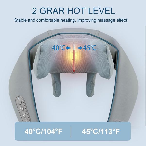 Vibration Neck And Shoulder Heating Massage Pillow Shiatsu Neck And Back Massager