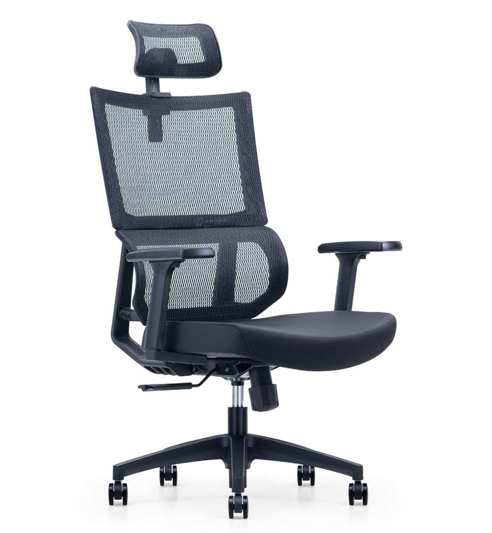 Breathable Mesh Back Reclining Office Chair with Adjustable Seat Cushion and Headrest