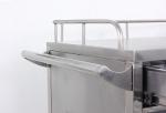 Hospital 2 Drawers And 1 Cabinet Stainless Steel Medical Medicine Trolley