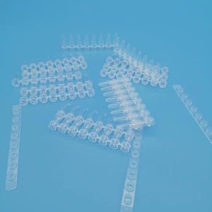 China White 8 Strip PCR Tube 0.2ml Centrifuge Tubes 125 Sticks/Box For DNA Extraction wholesale