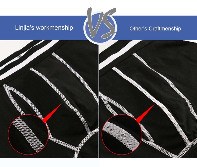 Athletic Fitness Sportswear Mens Boxer Briefs Underwear Long Leg Compression Running