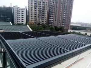 China Adjustable Weatherproof Louvres System SKS90 Aluminum Architectural Facade Sun Control wholesale
