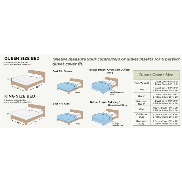 3 Pieces Extra Soft Bedding Set, Includes 1 Duvet Cover with Zipper Closure & 2 Pillow Shams