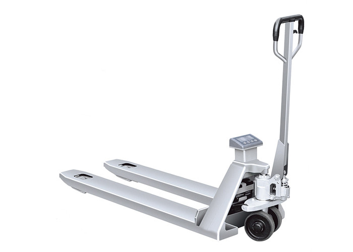 Scale Stainless Steel Pallet Truck , Weighing Goods Warehouse Pallet Trucks