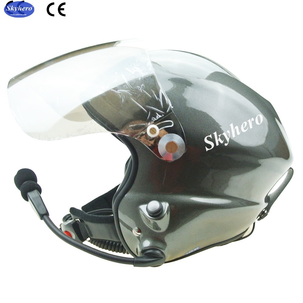 Paramotor helmet GD-G with full headset Red colour M L XL XXL size in stock blue red black