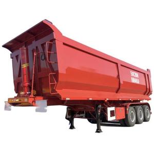 China 3 Axle Hydraulic Dump Rear Tipper Semi Trailer SHACMAN CIMC wholesale