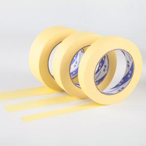 China Strong Glue High Quality Decorative Crepe Yellow Masking Paper Tape wholesale