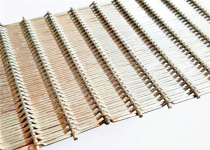 SS Inflexible Crimped Architectural Woven Mesh For Interior Decoration