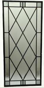 China Wrought iron glass for wooden door wholesale