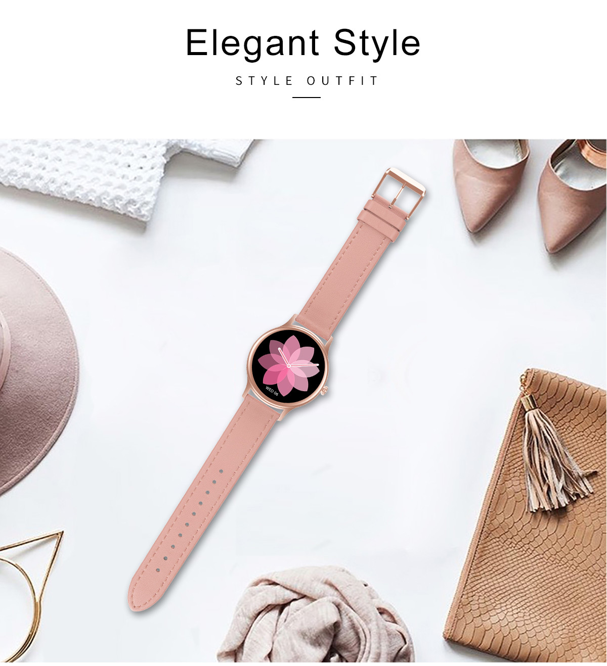 DT66 Smart Watch Women 1.09-Inch Full Heart Rate ECG Smartwatch 2020 Fitness Tracker Sport Watch Waterproof For IOS Xia