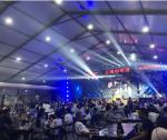 Clear Span Custom Party Tents , 40m Beer Festival Tent Glass Wing Door