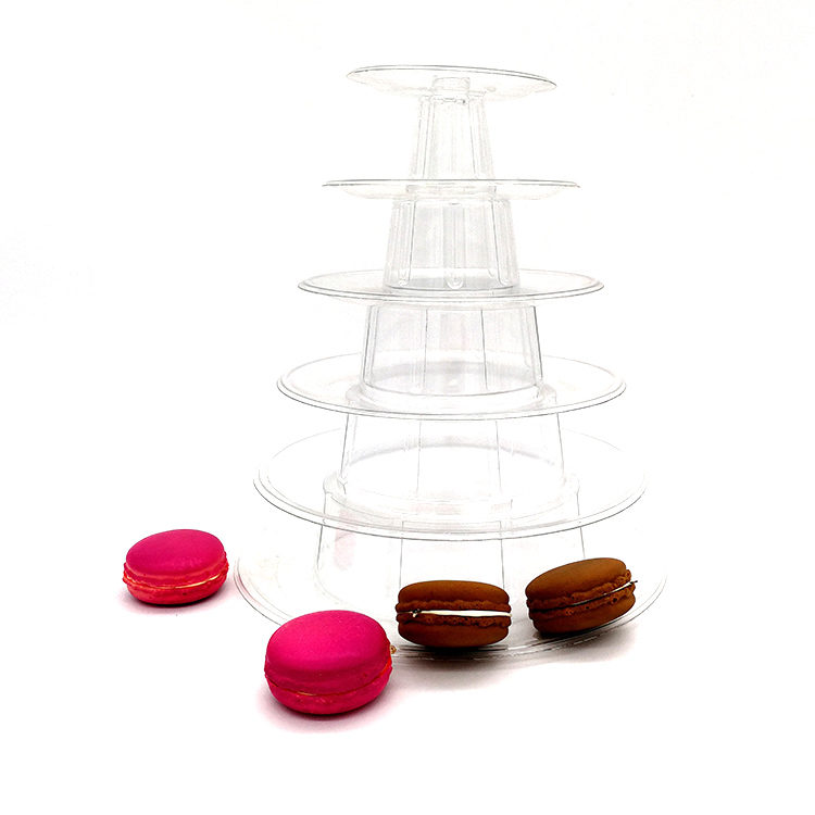 Clear 12 Pack Collapsible Macaron Tray Clam Shell Reusable