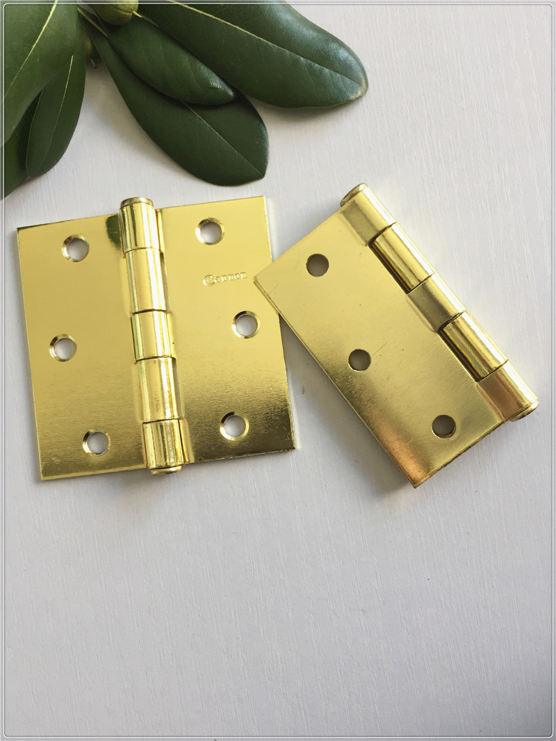 Metal Butt 5 Inch Brass Door Hinges , Interior Door Hinges Heavy Duty