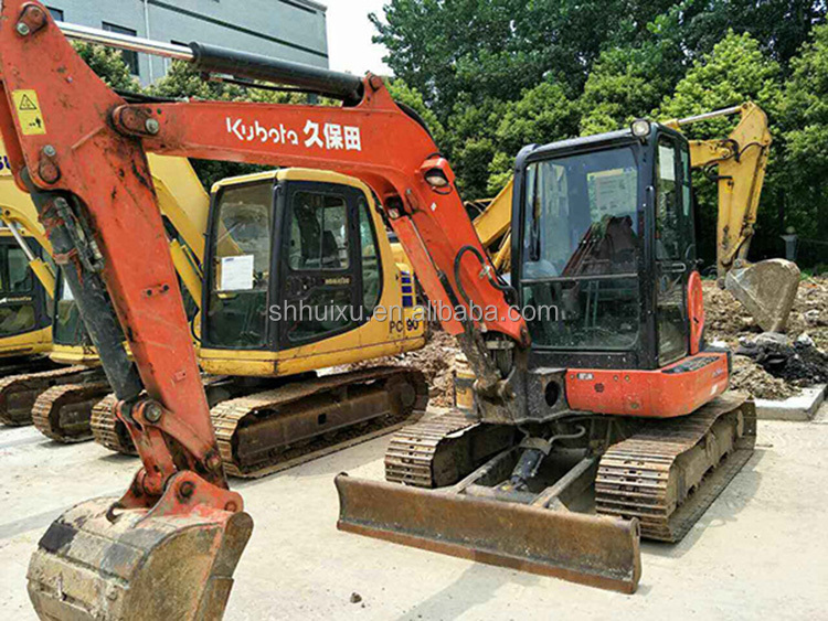 Used mini digger Kubota55 Japan origin cheap price/Second hand hydraulic crawler Excavator Kubota55 High quality