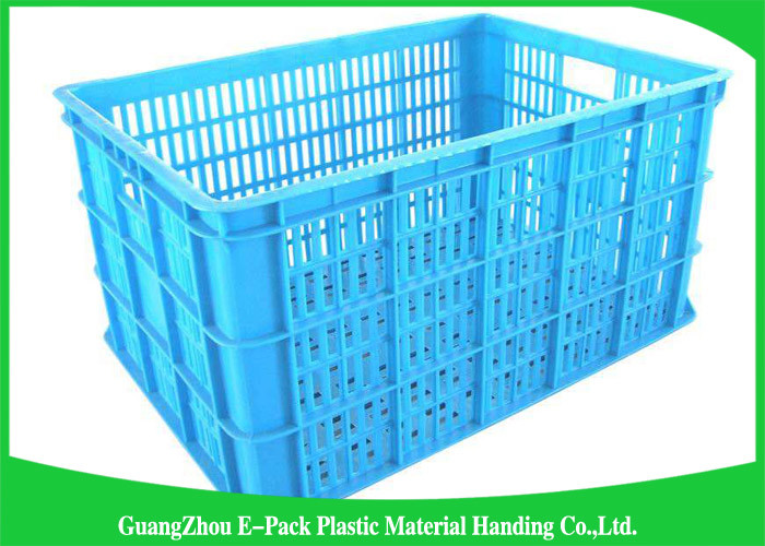 Economic Stackable Storage Containers , Household Plastic Stacking Crates Poultry Transport