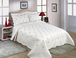 China Embroidery Queen Size Geometric Quilt Cover , Cotton Quilt Covers Color Printed wholesale