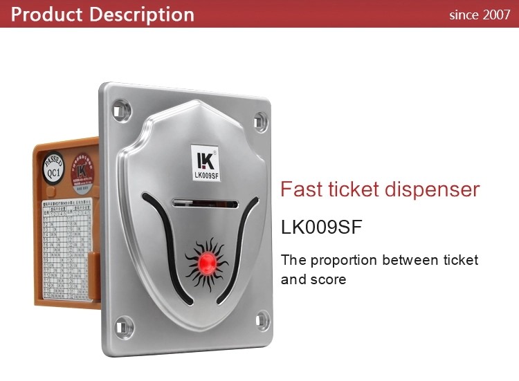 Stable Arcade Game Machine Parts Lk009af Amusement Park Redemption Ticket Outlet