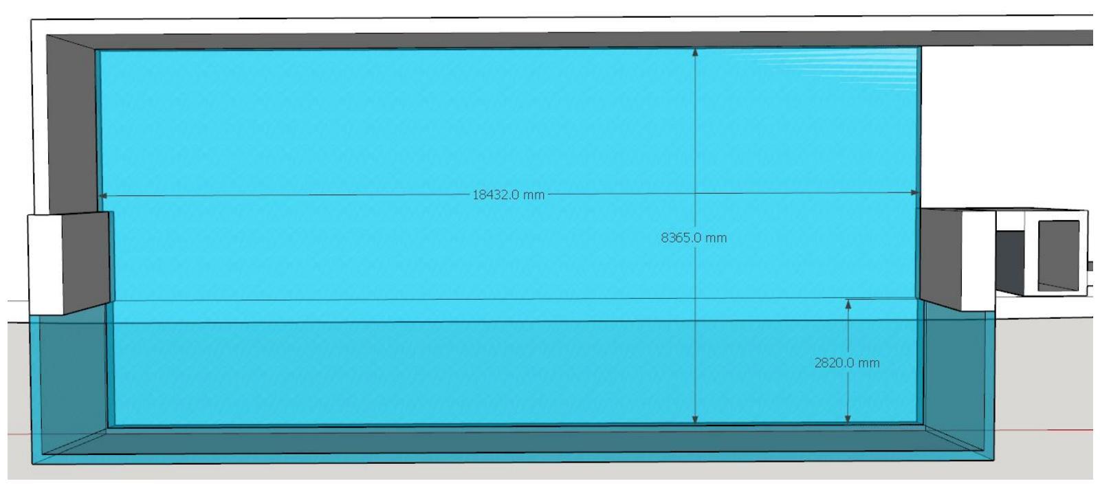 Outdoor Fiberglass Swimming Pool Density 1.19-1.20kg/cm3 High Light Transmission 93%