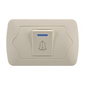China High Standard Residential Electrical Switches , Doorbell Single Gang Switch wholesale