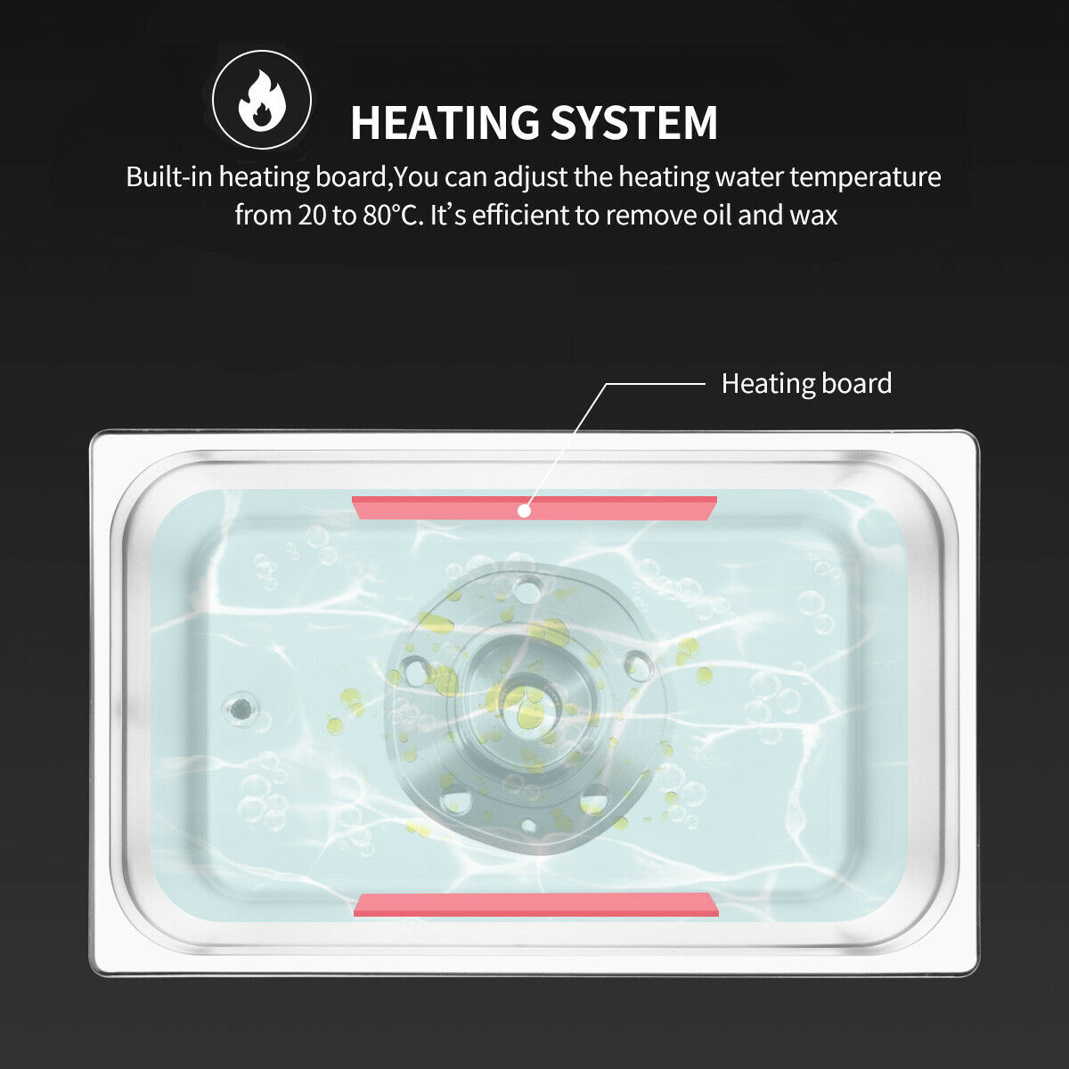 FCC 500W Heating Benchtop Ultrasonic Cleaner For Printing Screen Stencil