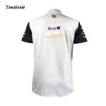 Male Custom Logo Motocross Jersey Cotton Motorcycle Polo Shirt with Artwork