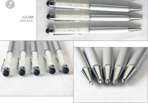 China 2014 Hot! Crystal pens - metal ball pen -silver color wholesale