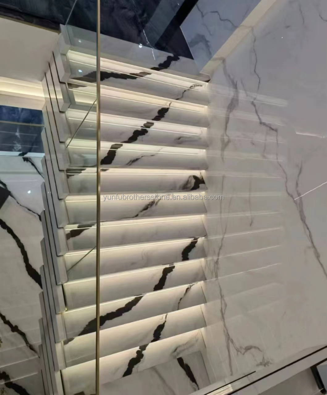 Upgrade Your Hotel Interior with Modern Design Stair Treads Artificial Stone Material