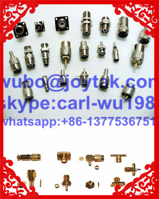 DIN 7/16 adaptor DIN 7/16 female to DIN 7/16 male with washer and nut all brass factory selling