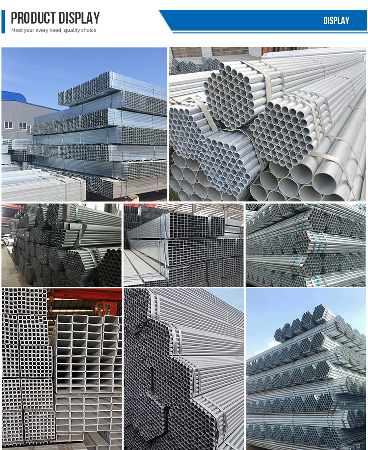 Square/Rectangular/Round Shape Customized Zinc Coating SGCC Sgcd S355jr S235jr St52 Galvanized Steel Pipe