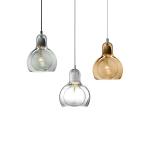 Modern white Clear Glass Pendant Light Dining Room Bedside Bedroom Mega Bulb