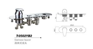 China Bathtub mixer,Faucet,cold/hot water basin tap T-0502YB2 wholesale
