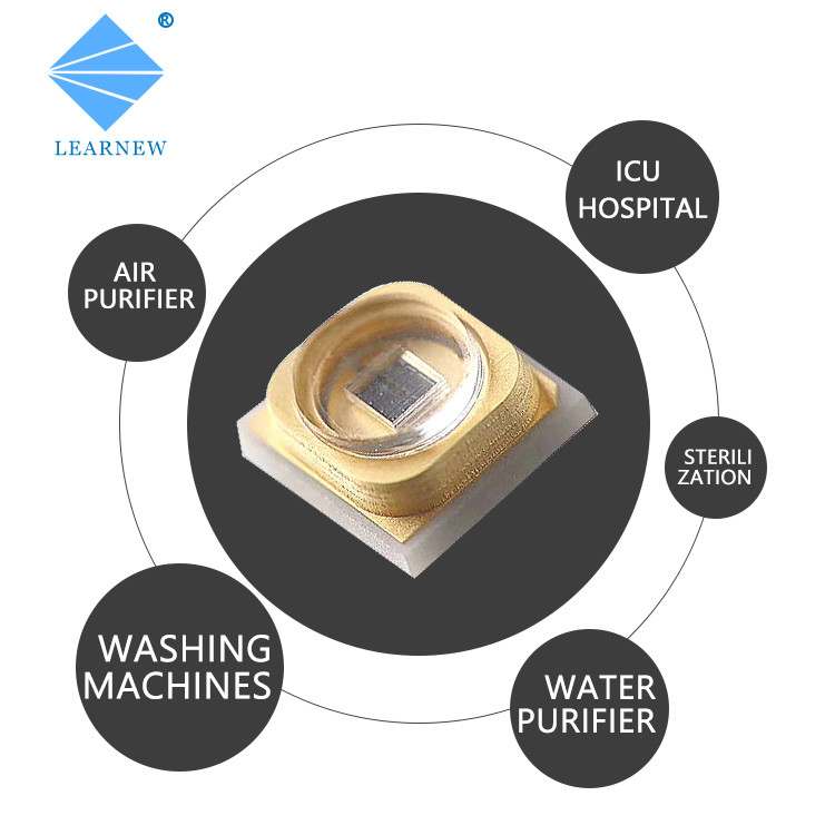 SMD Packaging UVC Led Chip 222nm 254nm 3535 275nm 1W 3W 10W For Water Purifier