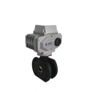 China High Temperature Flange Connection PTFE WCB Electric Regulating Ball Valve wholesale