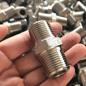 NXF Forging Technique Pipe Fittings DN 6-80 SCH 80-160 ASTM B637,AMS 5383 Alloy G-30/2.4603/UNS N06030 Hexagonal Nipple