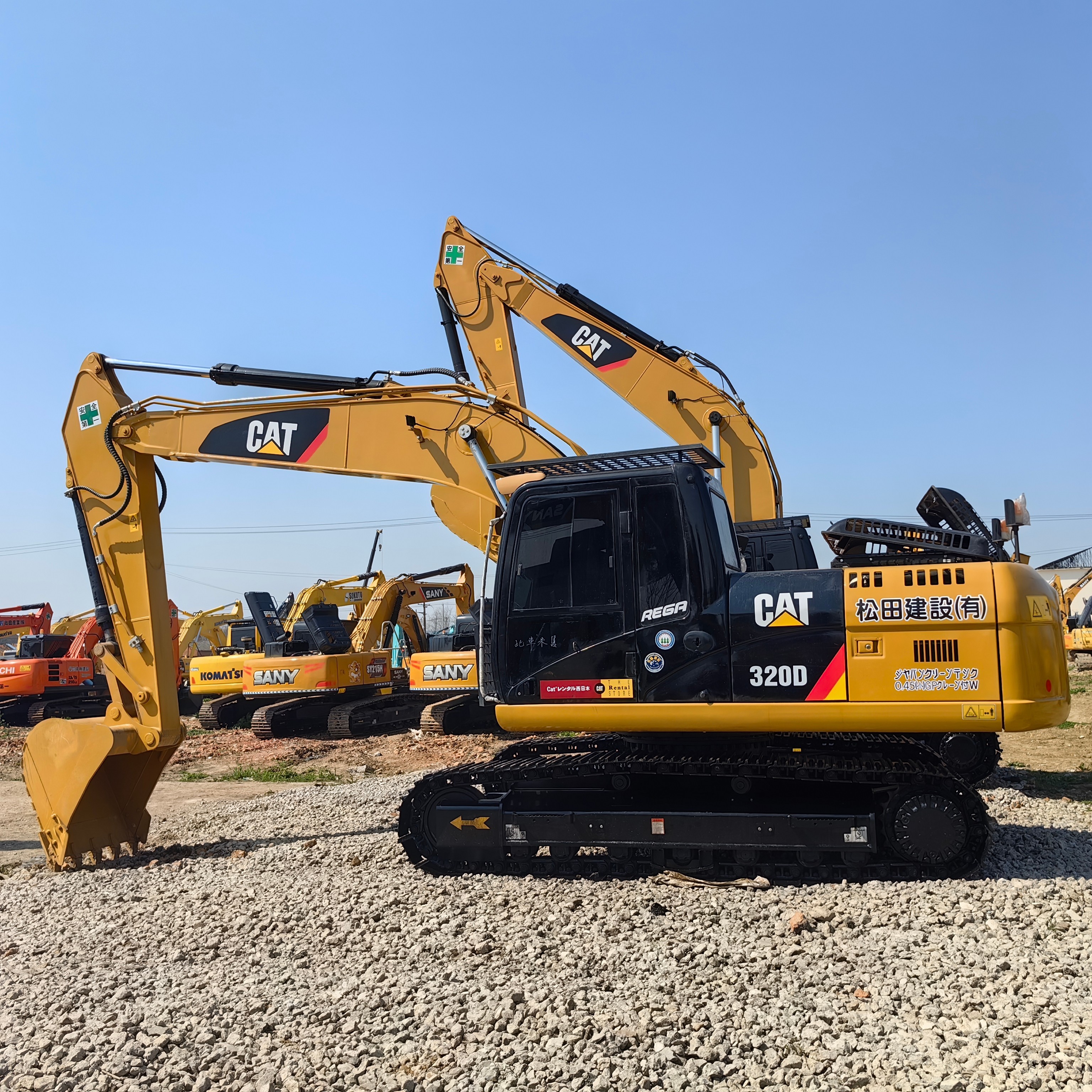 Japan Original Used Caterpillar 320d2 Import Hydraulic Excavator With Hammer