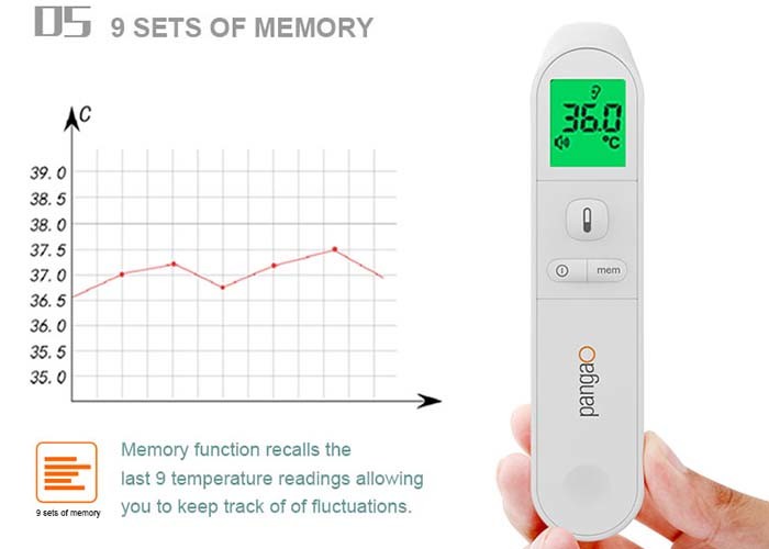 Medical Ir No Touch Infrared Thermometer 74g Without Battery 32 Times Record