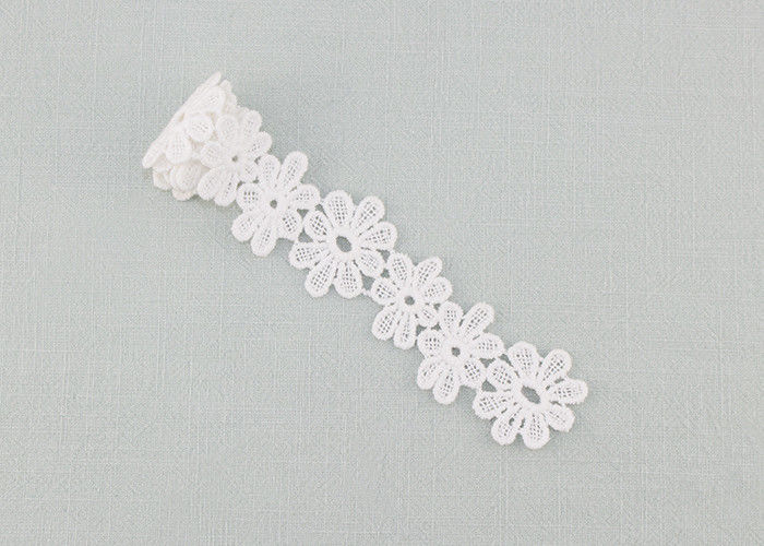 Daisy Venice Lace Trim Organic Cotton Padded Lace Trim Water Soluble Dress Ribbon