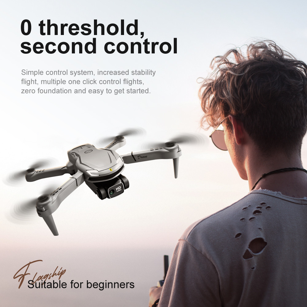 Drone V88 with Camera EIS Hand Control Foldable Quadcopter Optical Flow UAV