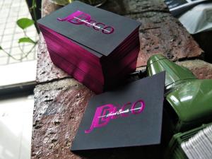 China Stylish Velvet Foil Edge Business Cards Smooth Thick With 720gsm Paper Weight wholesale