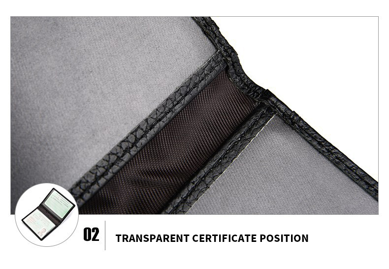 Rfid Blocking Genuine Leather Business Id License Card Holders Unisex Card Holder Wallets